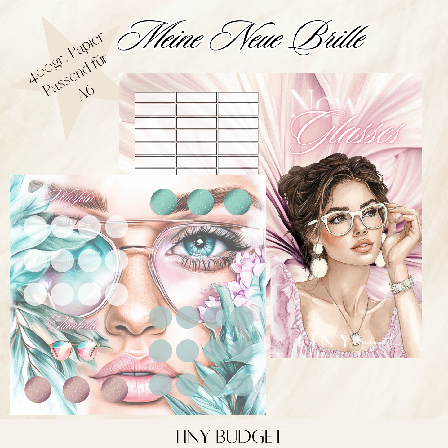 Meine neue Brille Klappkarte